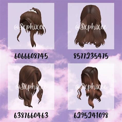 Brown Hair Codes for Bloxburg | Coding clothes, Brown hair id, Brown ...