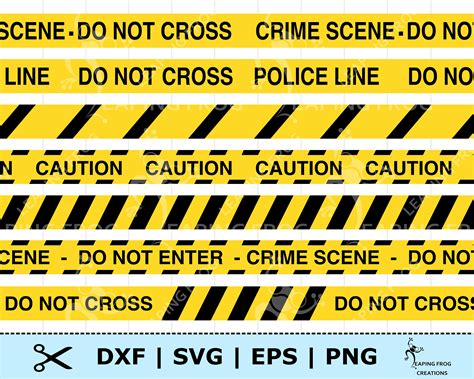 Caution Tape SVG DXF EPS Png. Police Tape Svg. Police Yellow - Etsy UK