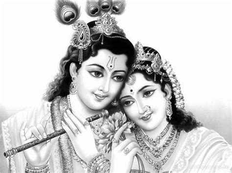 Radha Krishna Black And White PNG Transparent Radha Krishna Black And ...