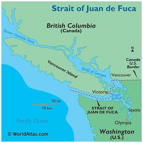 Strait Of Juan De Fuca - WorldAtlas