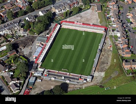 aerial view of Accrington Stanley Football Club ground stadium Stock ...