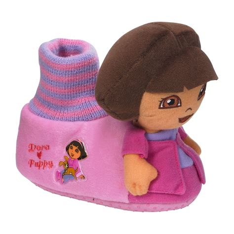 Nickelodeon Toddler Girls' Dora the Explorer Slipper - Pink - Shoes ...