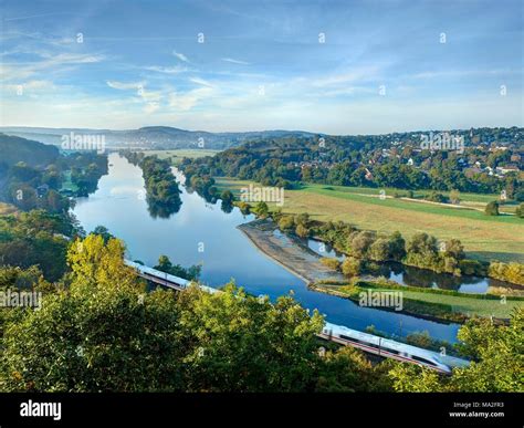 The beautiful Ruhr valley near Witten in North Rhine Westphalia Stock ...