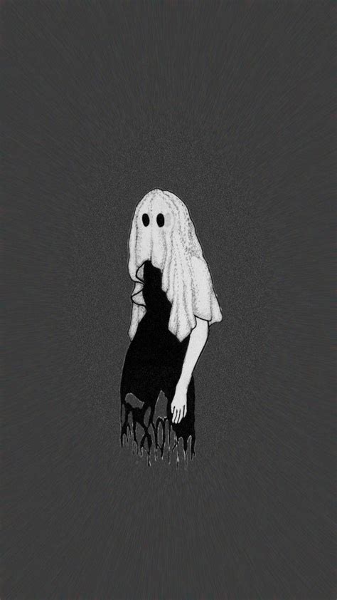 Download Halloween Grunge Ghost Girl Wallpaper | Wallpapers.com