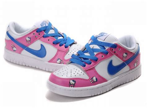 Hello Kitty Nike Dunks SB Low For Girls Pink White Blue | Animated ...