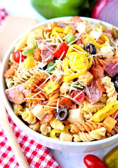 Pizza Pasta Salad - The Besti Side Dish Recipe - Kara Creates