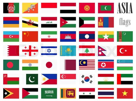 Collection of flags from all national ... | Stock vector | Colourbox