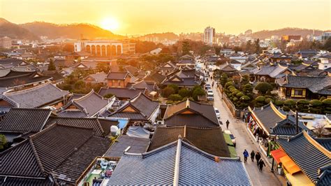 Jeonju Hanok Village at sunset (top) and at night... | Robert Koehler ...