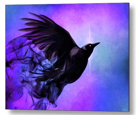 Flying Raven Giclée Soft Pastel Fantasy Bird Spirit Animal | Etsy Raven ...