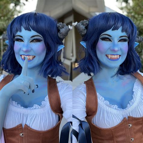 Critical Role Jester Lavorre Blue Bodypaint Cosplay poetess_cosplay ...