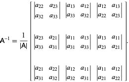 Matrix Inverse -- from Wolfram MathWorld