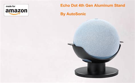 Amazon.com: AutoSonic Aluminum Stand for Echo Dot 4th Gen, Accessories ...