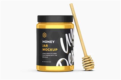 30+ Appealing Honey Jar PSD Mockup Templates – Creatisimo