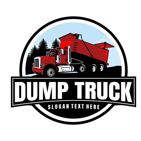 dump truck logo design icon vector 6793549 Vector Art at Vecteezy