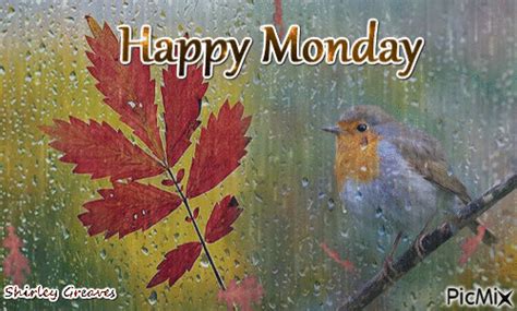 Rainy Fall Leaf Happy Monday Gif Pictures, Photos, and Images for ...