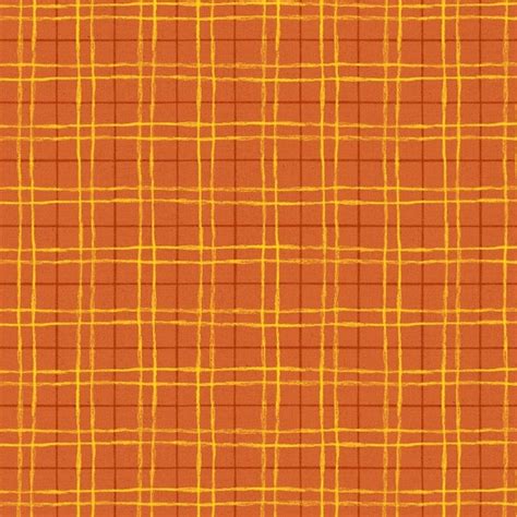 Orange Plaid Fabric - Etsy