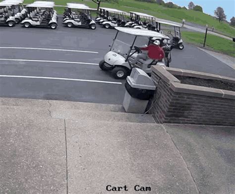 Golf Cart Fall GIF - Golf Cart Fall Wreck - Discover & Share GIFs