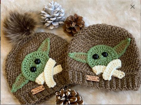 Baby Yoda Crochet Applique' Yoda Crochet Pattern PDF | Etsy in 2021 ...