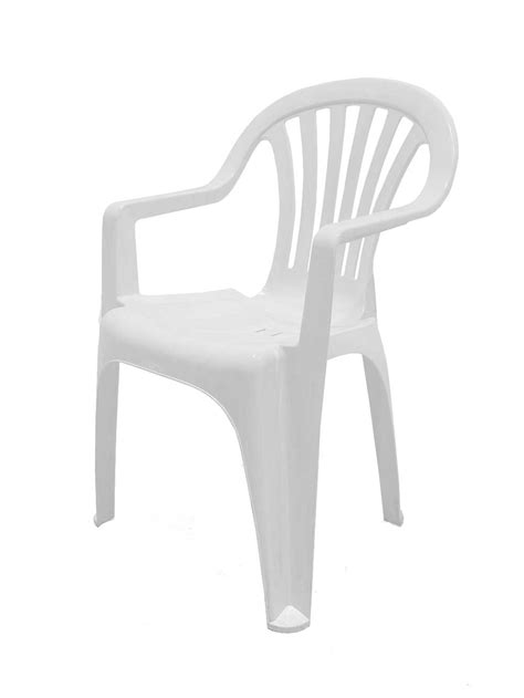 White Plastic Garden Chair - Blacks Event Furniture