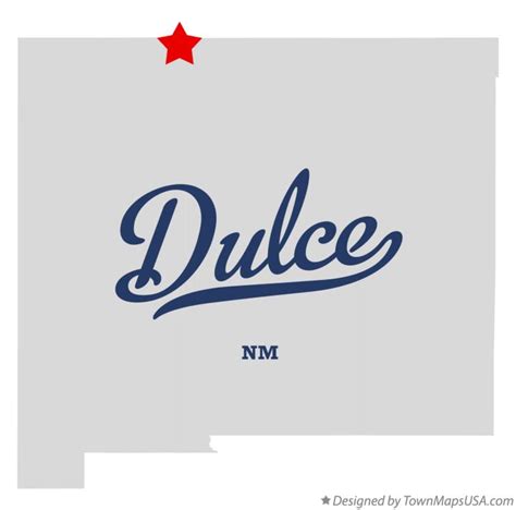 Map of Dulce, NM, New Mexico