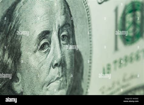 closeup of 100 dollar bill US Stock Photo - Alamy