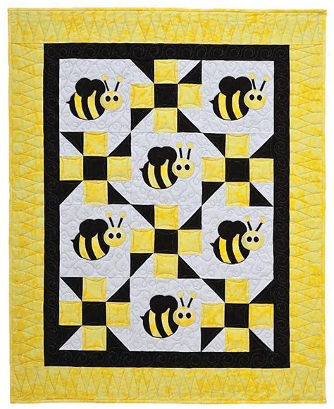 Bee Quilt Pattern Bee Quilt Applique Quilting Pattern Patterns Honey ...