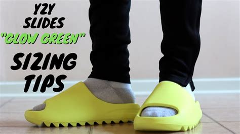 Adidas Yeezy Slide "GLOW GREEN" Review & On Feet | BEST SIZING TIPS ...