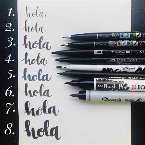 Rotuladores Para Lettering : Comparativa Entre Marcas | Hola Lettering