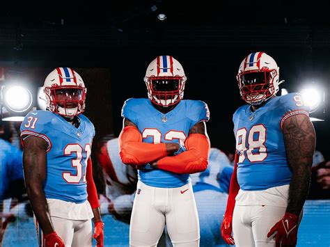 Tennessee Titans Oilers jerseys: Team unveils throwback uniforms to be ...