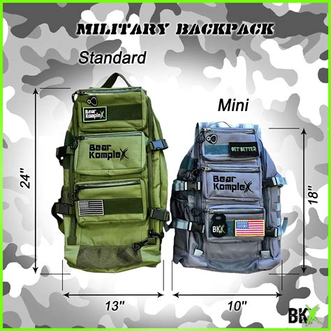 BKX Mini Military Backpack – Bear KompleX