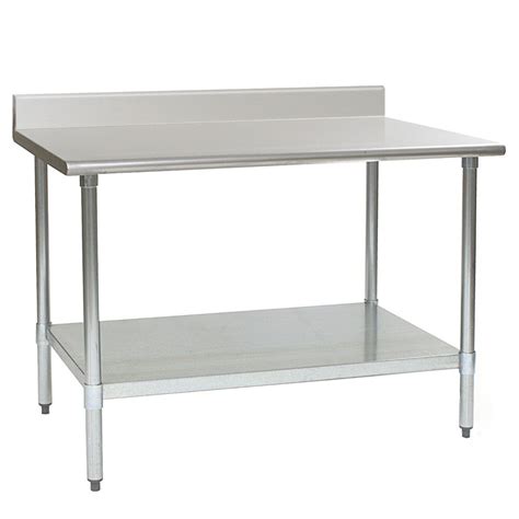 Eagle Group T3048SEB-BS 30" x 48" Stainless Steel Work Table with ...