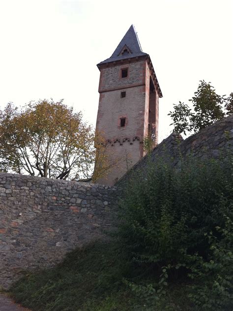 The Frankenstein Castle ruins in Darmstadt, Germany. There was a mad ...