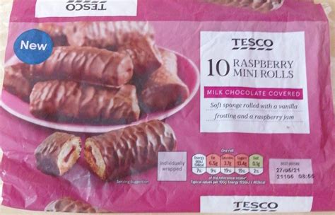 Raspberry Mini Rolls - Tesco