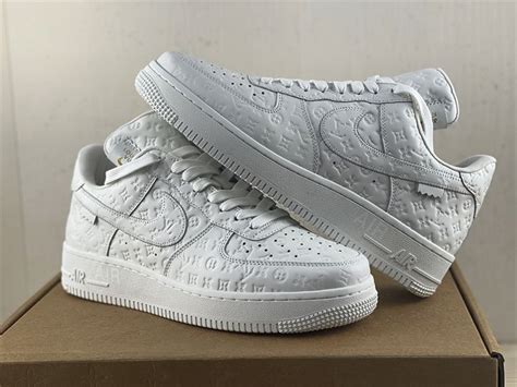 Louis Vuitton Nike Air Force 1 Low White | Nike air force, White louis ...