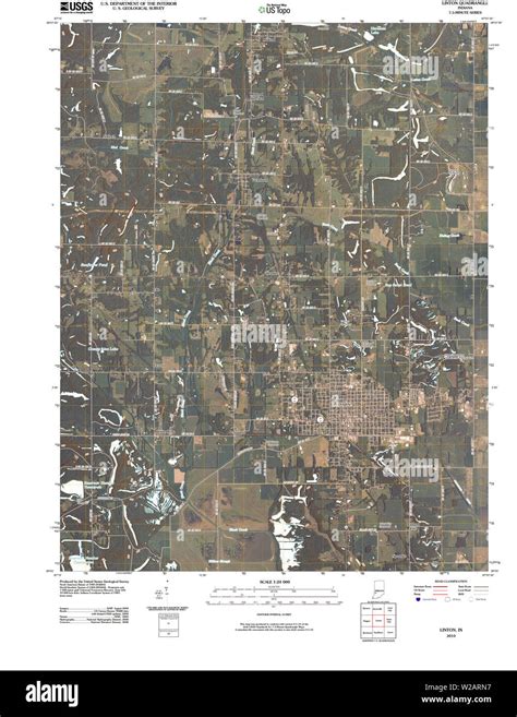 Linton indiana map Cut Out Stock Images & Pictures - Alamy