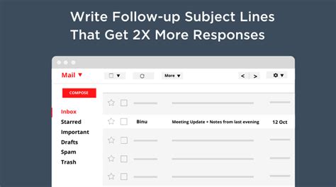 How To Write Follow-up Email Subject Lines That Double Your Response Rates