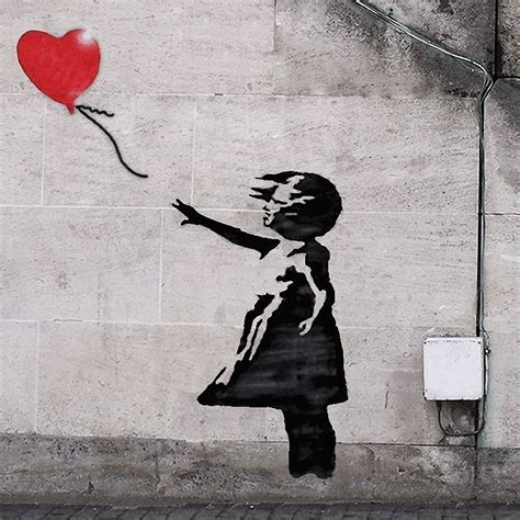 Banksy There Is Always Hope Balloon Girl Canvas Graffiti Wall Art