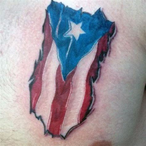 50 Puerto Rican Flag Tattoo Ideas For Men - Puerto Rico Designs