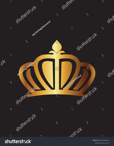 Queen Gold Crown Design Gold Queen Stock Vector (Royalty Free ...