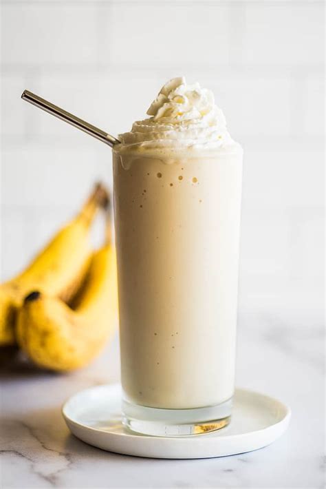 Creamy and Thick Banana Milkshake - Baking Mischief