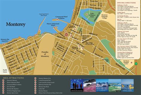 Monterey tourist attractions map