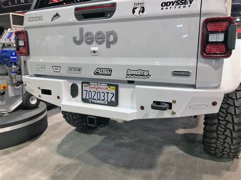 Jeep Gladiator Bumpers | Jeep JT Aluminum Rear Bumper | GenRight Off ...