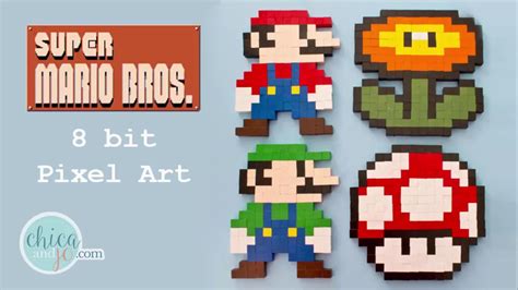 8 Bit Mario Characters