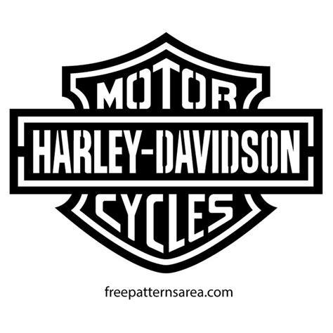 Harley Davidson Logo Stencil Vector - FreePatternsArea | Harley ...