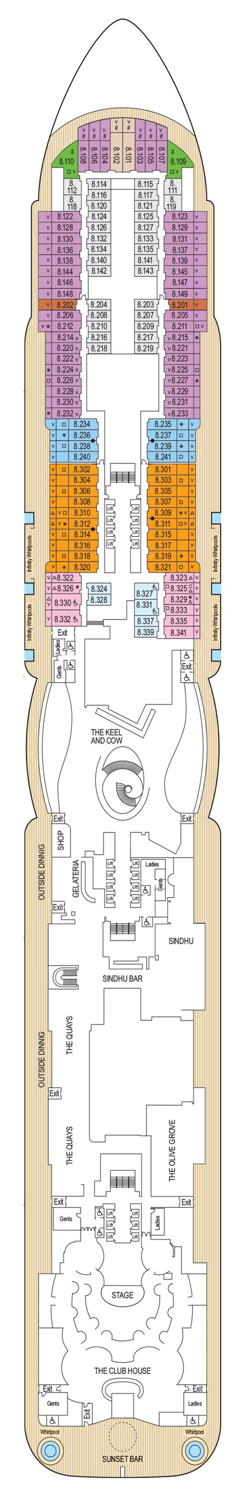 Iona Deck Plans | CruiseInd