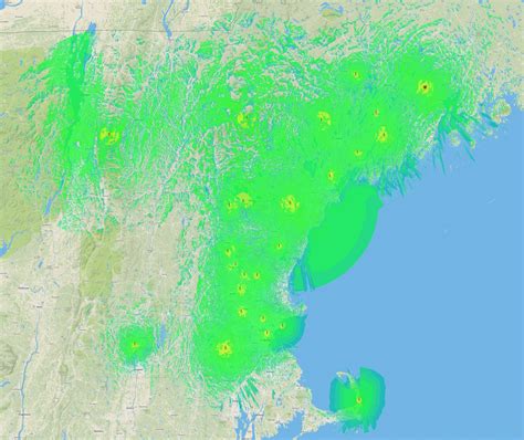 VHF Coverage Maps – NEDECN