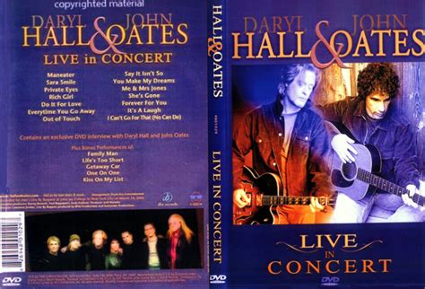 Hall & Oates - Live In Concert | Music DVD | DVD Cover, CD Cover, Front ...