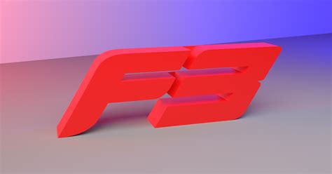 Formula 3 Logo - 3D Freestanding F3 Logo by Vector3dArt | Download free ...