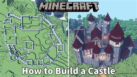 How to Build a Minecraft Castle from Start to Finish! - Medieval Castle ...