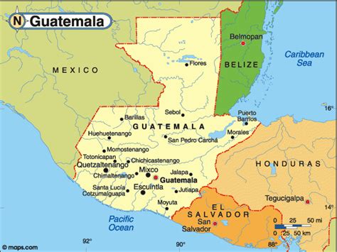 Límites geográficos de Guatemala - Guatemala mi país